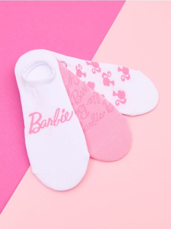 Sinsay Sinsay - 3 чифта чорапи без конч Barbie - многоцветен