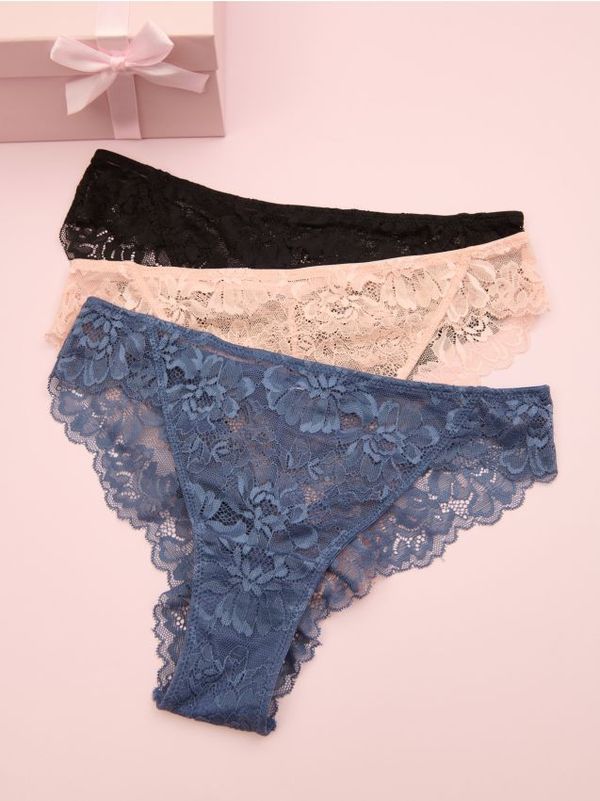 Sinsay Sinsay - Бикини, 3 броя - черeн