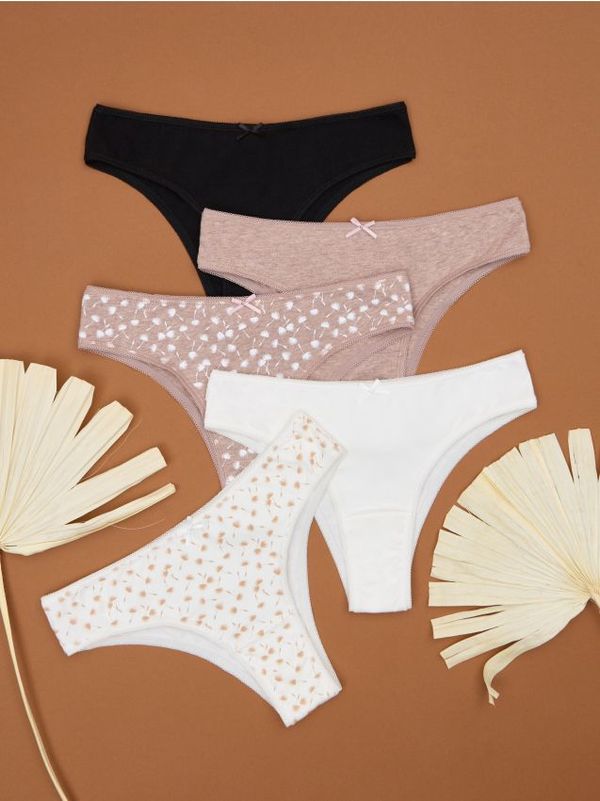 Sinsay Sinsay - Бикини бразилки, 5 броя - многоцветен