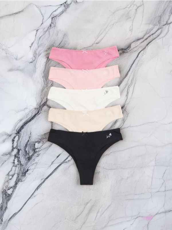 Sinsay Sinsay - Бикини бразилки, 5 броя - многоцветен