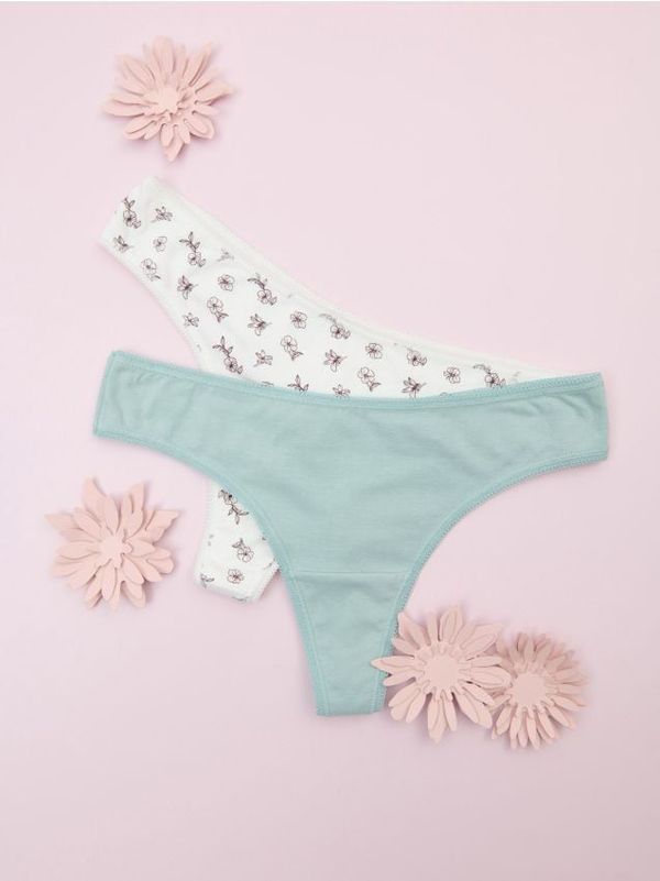 Sinsay Sinsay - Бикини стринг, 2 броя - многоцветен