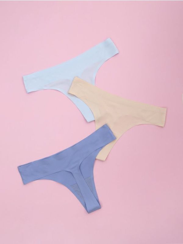 Sinsay Sinsay - Бикини стринг, 3 броя - многоцветен