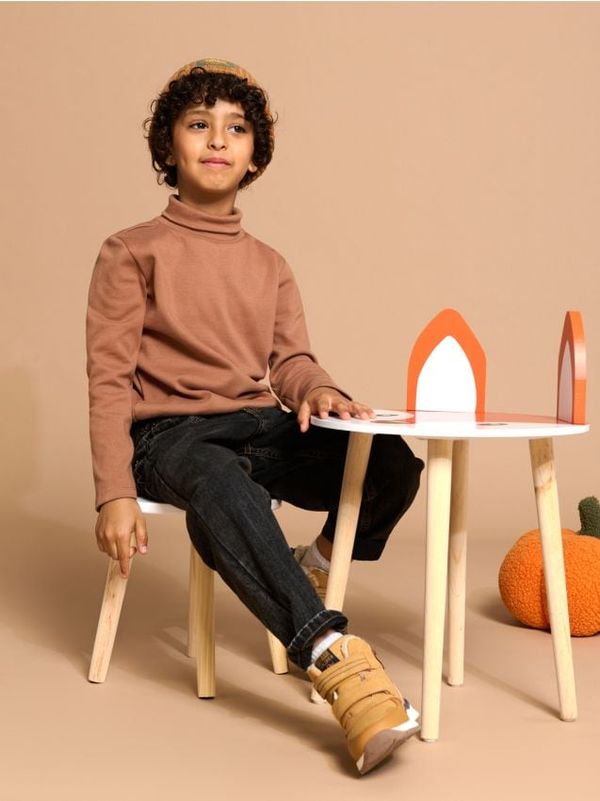 Sinsay Sinsay - Блуза с дълъг ръкав - тъмнокафяво