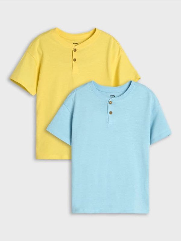 Sinsay Sinsay - Блузи с дълъг ръкав, 2 броя - светложълто