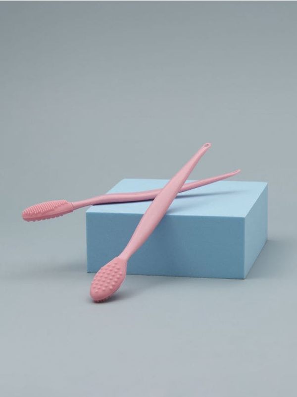 Sinsay Sinsay - Четка за пудра 2 pack - пастелнорозово