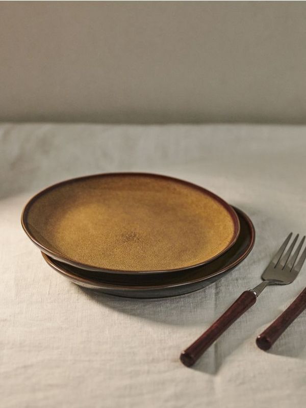 Sinsay Sinsay - Чинии, 2 броя - златистокафяво