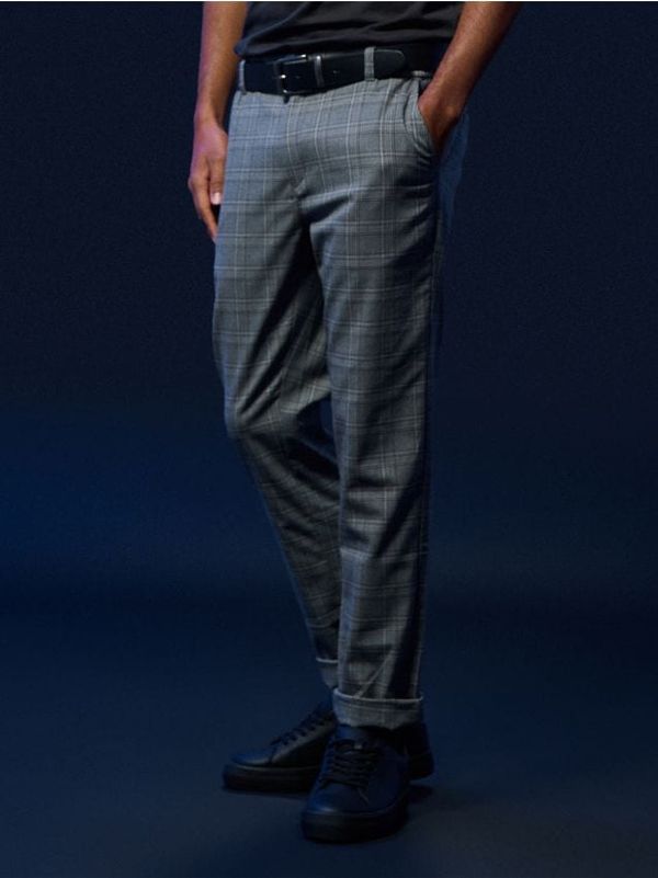 Sinsay Sinsay - Чино панталон slim - тъмносиво