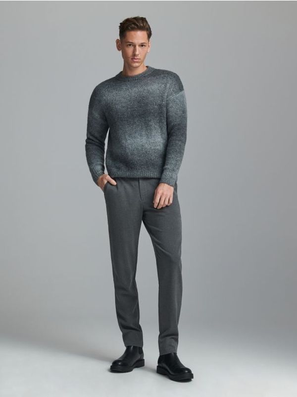 Sinsay Sinsay - Чино панталон slim - тъмносиво