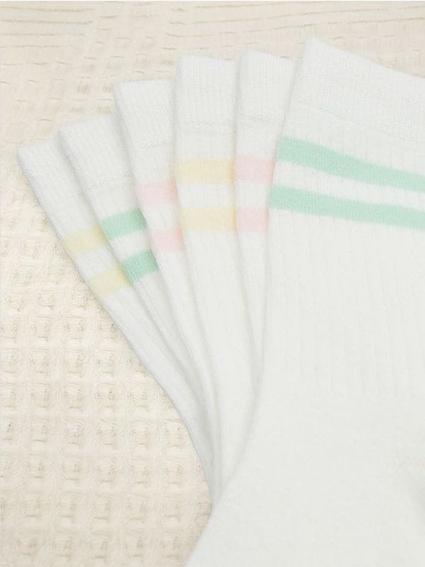 Sinsay Sinsay - Чорапи, 3 чифта - кремав