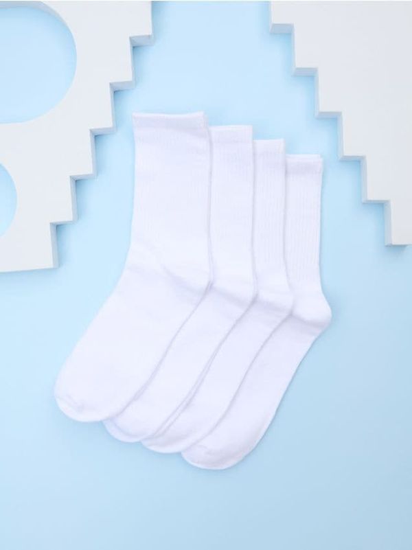 Sinsay Sinsay - Чорапи, 4 чифта - бял