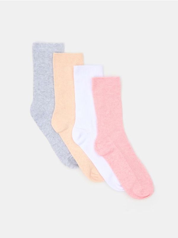 Sinsay Sinsay - Чорапи, 4 чифта - пастелнорозово