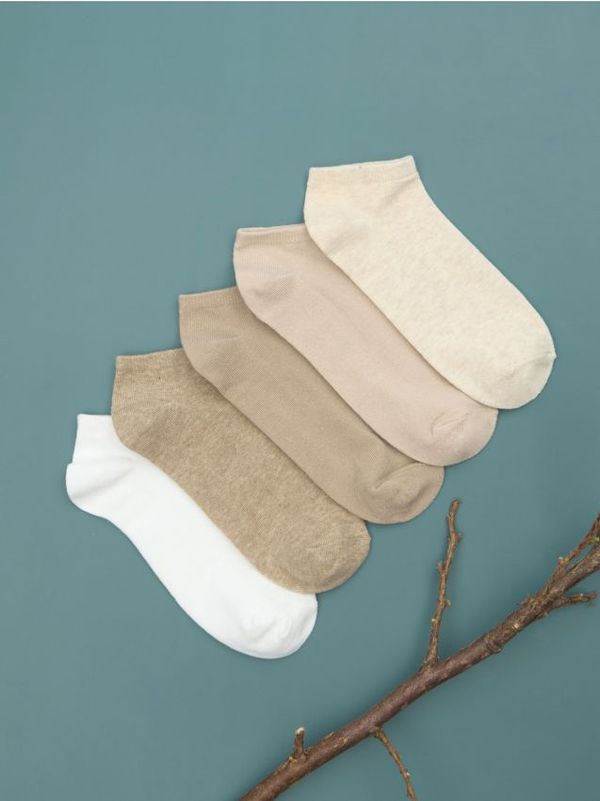 Sinsay Sinsay - Чорапи, 5 чифта - бежово