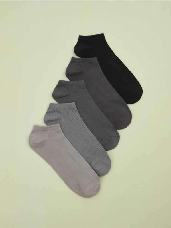 Sinsay Sinsay - Чорапи, 5 чифта - Светло сиво