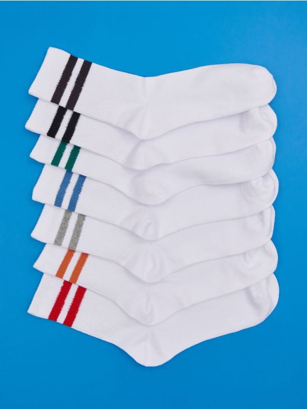 Sinsay Sinsay - Чорапи, 7 чифта - бял