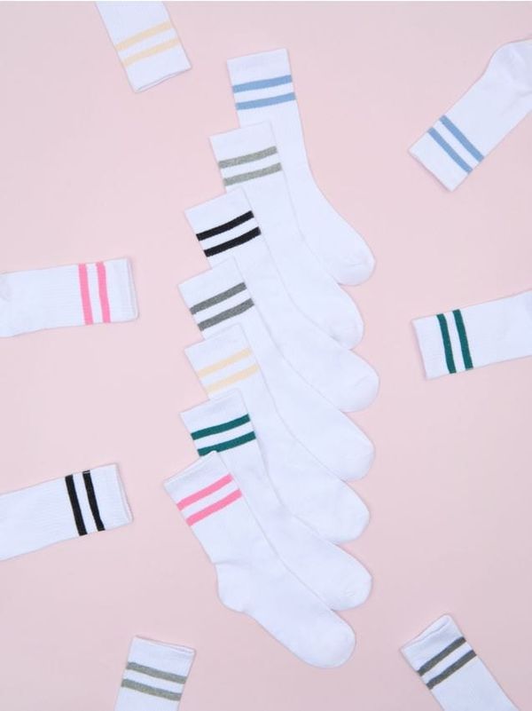 Sinsay Sinsay - Чорапи, 7 чифта - бял