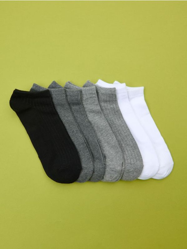 Sinsay Sinsay - Чорапи, 7 чифта - Светло сиво