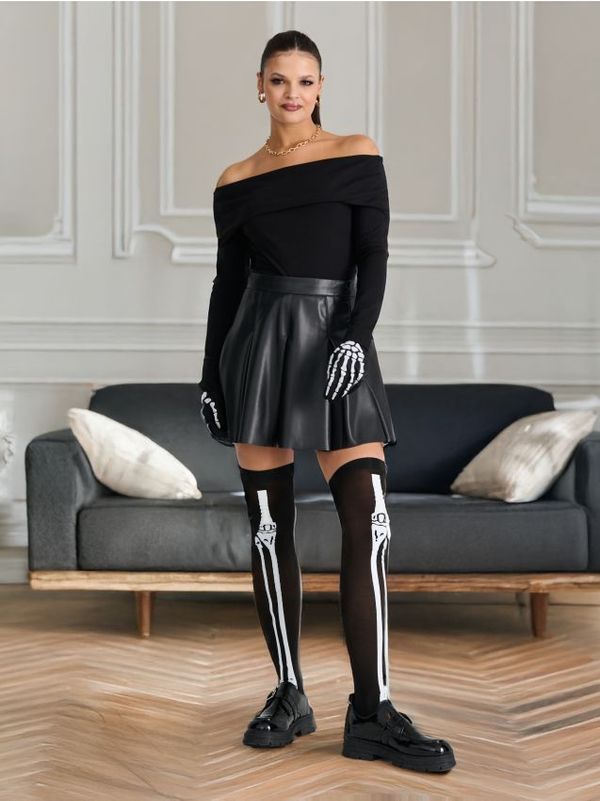 Sinsay Sinsay - Чорапи над коляното - черeн