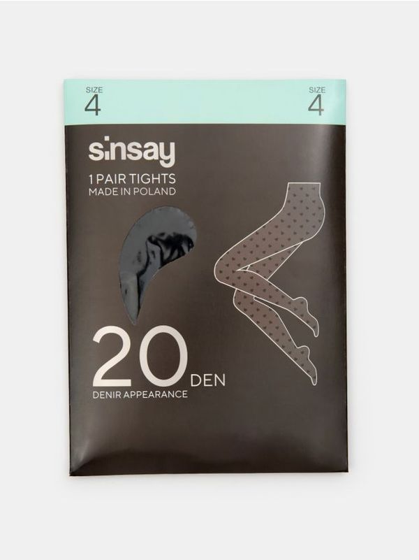 Sinsay Sinsay - Чорапогащник 20 DEN - черeн
