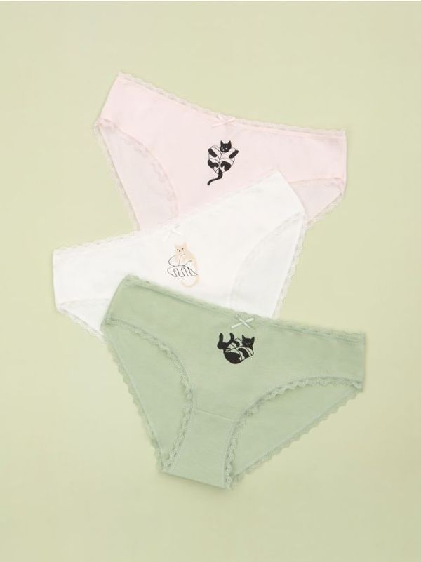 Sinsay Sinsay - Дантелени бразилски бикини - многоцветен