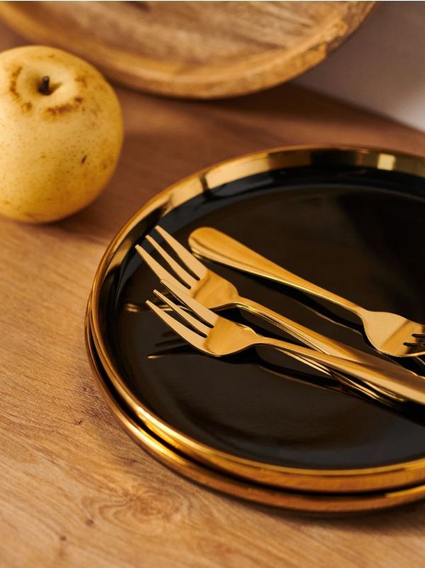 Sinsay Sinsay - Десертни вилици, 4 броя - златно