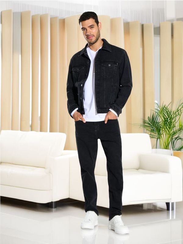 Sinsay Sinsay - Дънки regular fit - черeн