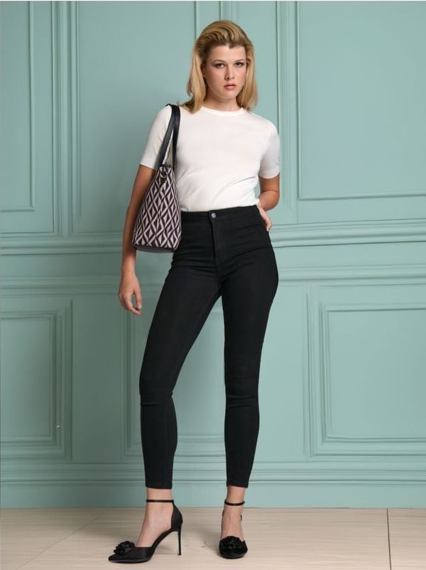 Sinsay Sinsay - Дънки skinny - черeн