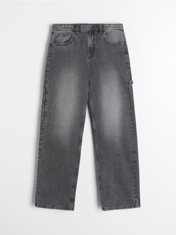 Sinsay Sinsay - Дънки тип „дърводелец“ - черeн