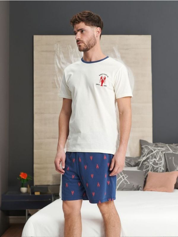 Sinsay Sinsay - Двукомпонентна пижама - кремав