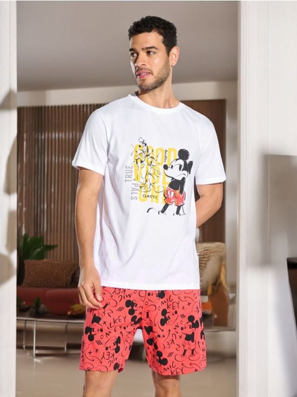 Sinsay Sinsay - Двукомпонентна пижама Mickey Mouse - бял