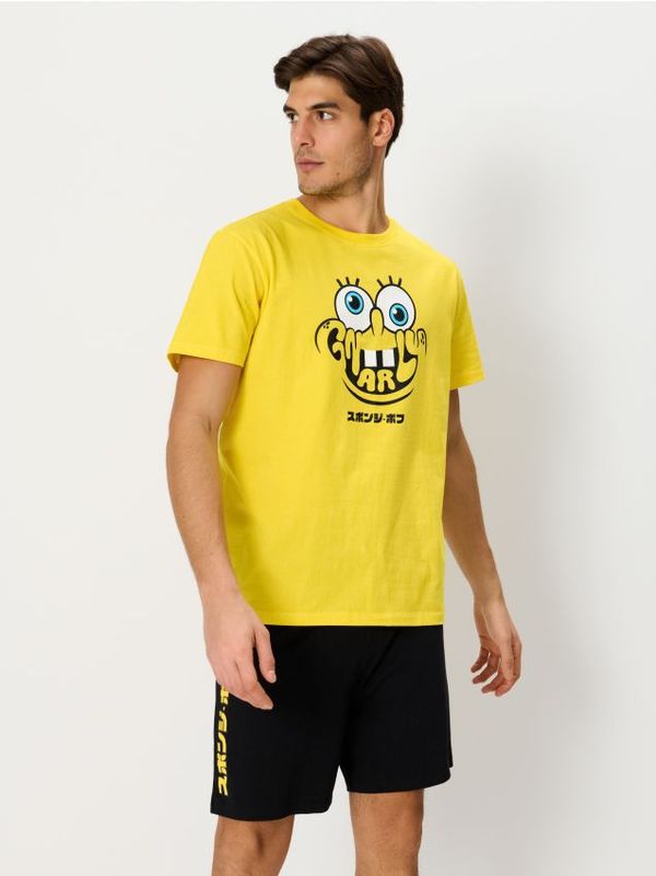 Sinsay Sinsay - Двукомпонентна пижама SpongeBob - черeн