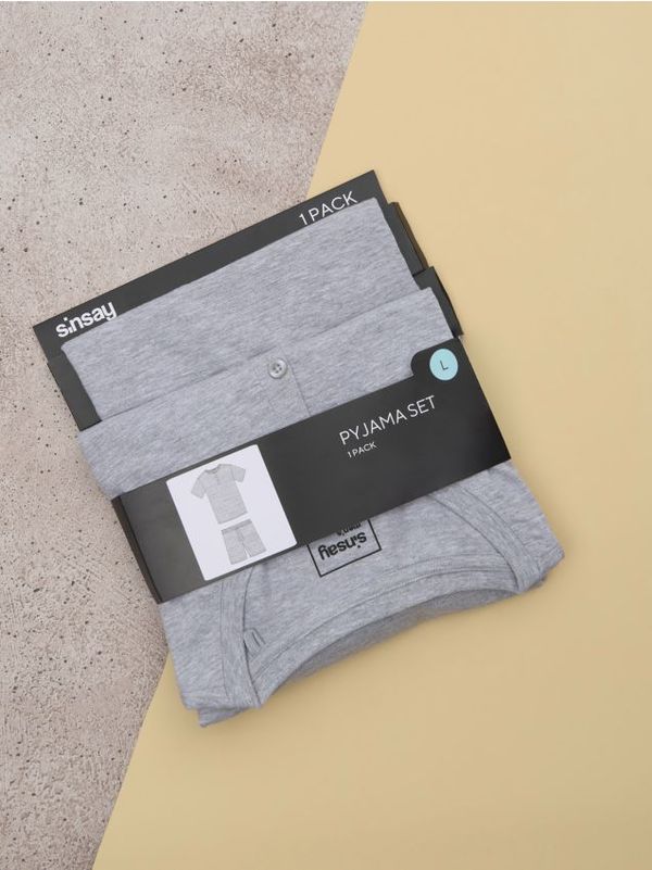 Sinsay Sinsay - Двукомпонентна пижама - Светло сиво