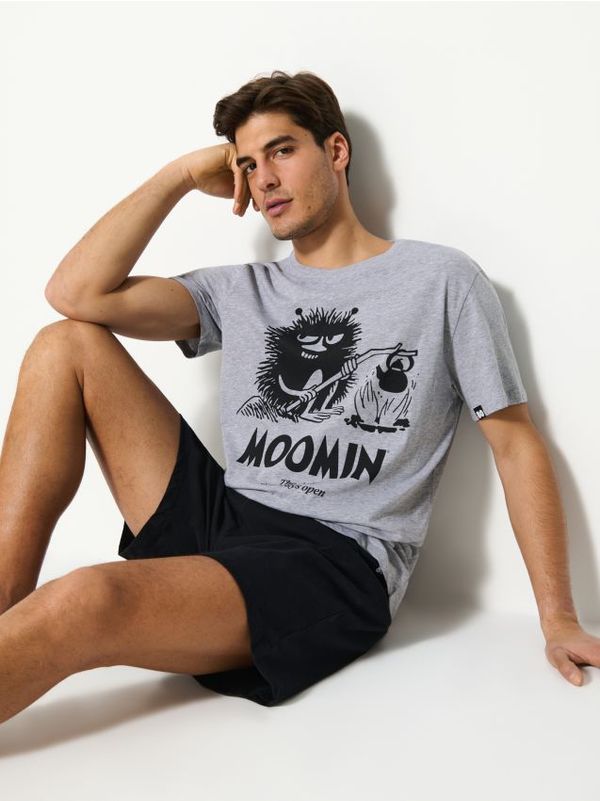 Sinsay Sinsay - Двукомпонентна пижама The Moomins - Светло сиво