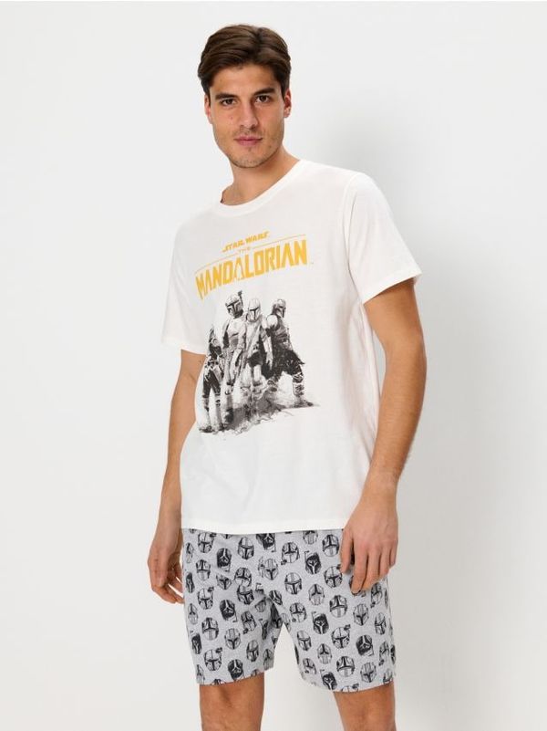 Sinsay Sinsay - Двупарчен комплект пижама Star Wars - кремав