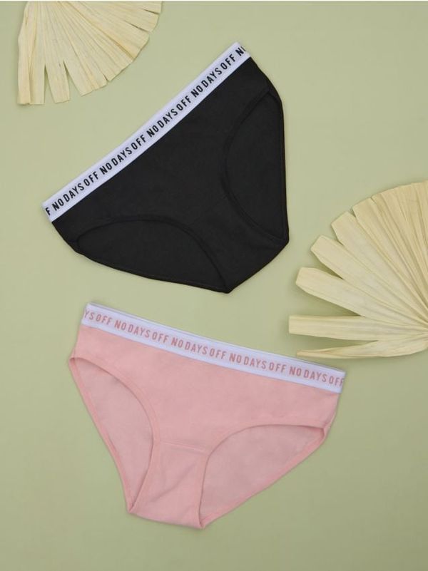 Sinsay Sinsay - Гащи фигури 2 пакета - пепел от рози