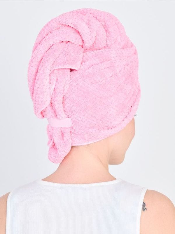 Sinsay Sinsay - Хавлиена кърпа за коса - пастелнорозово
