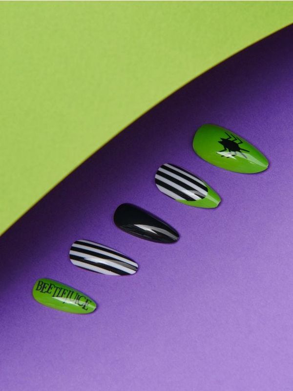 Sinsay Sinsay - Изкуствени нокти Beetlejuice - жълтозелено