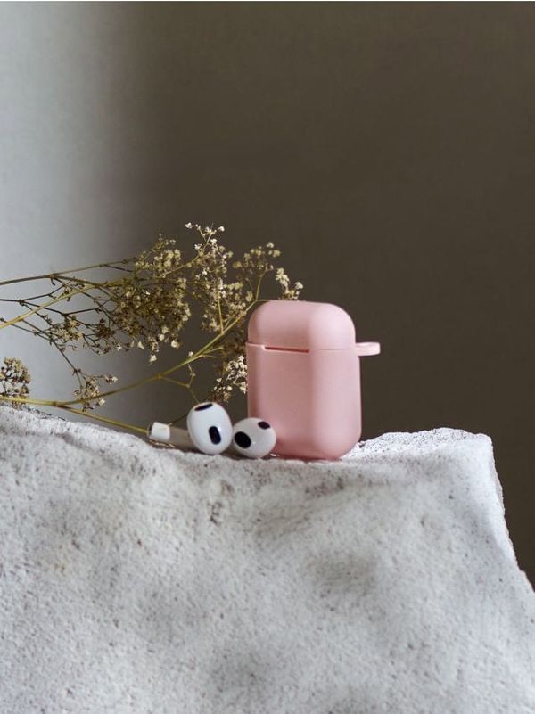 Sinsay Sinsay - Калъф за слушалки AirPods - пастелнорозово