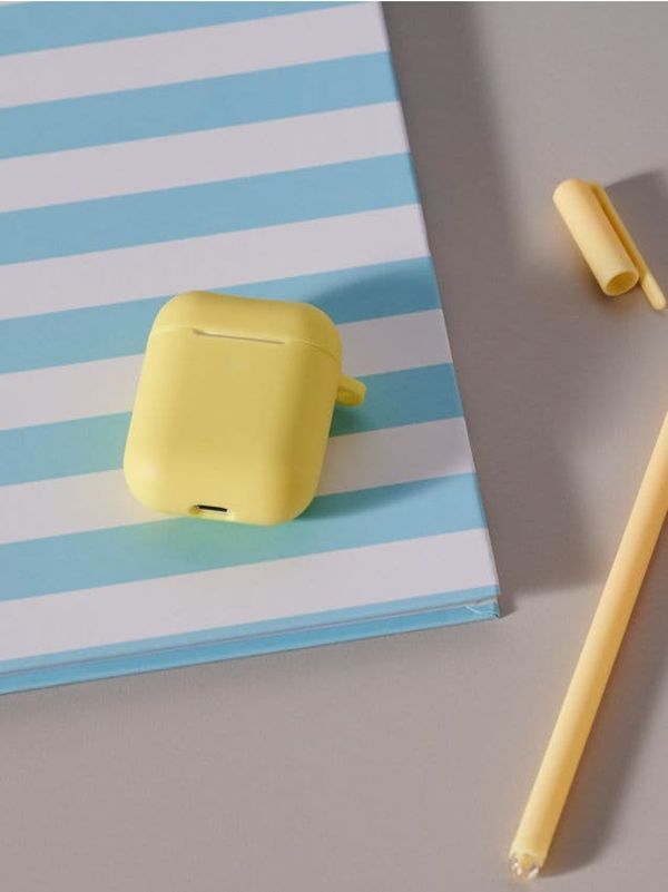 Sinsay Sinsay - Калъф за слушалки AirPods - светложълто