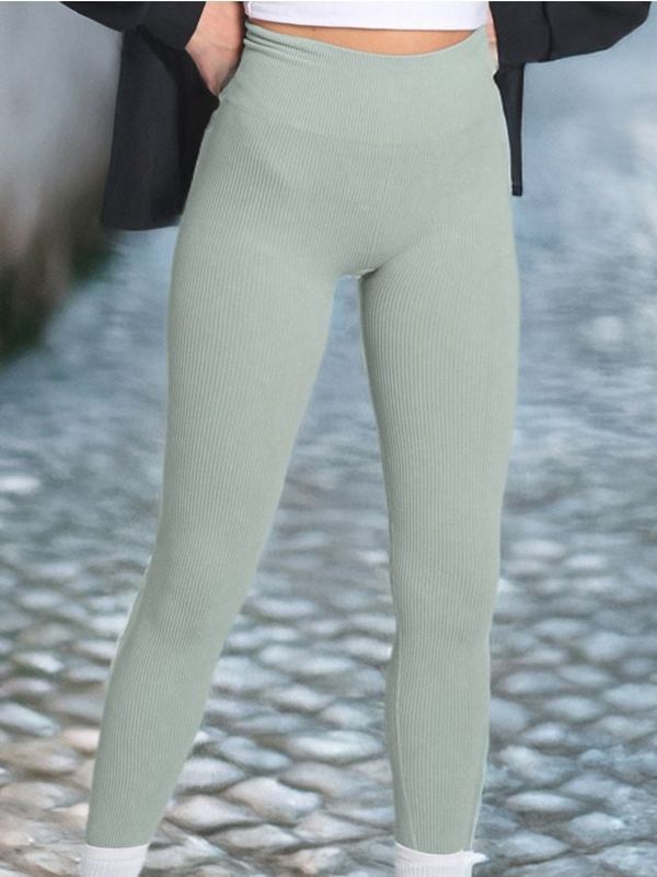 Sinsay Sinsay - Клин high waist - бледозелено