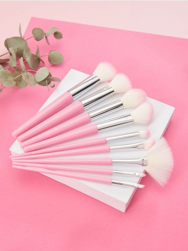 Sinsay Sinsay - Комплект четки за грим - розов