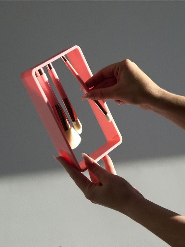 Sinsay Sinsay - Комплект от 4 четки за грим - пастелнорозово