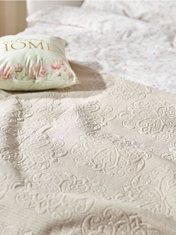 Sinsay Sinsay - Комплект спално бельо - кремав