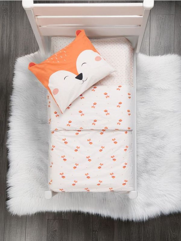 Sinsay Sinsay - Комплект спално бельо с чаршафи - светлооранжево