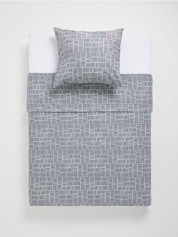 Sinsay Sinsay - Комплект спално бельо с памук - Светло сиво