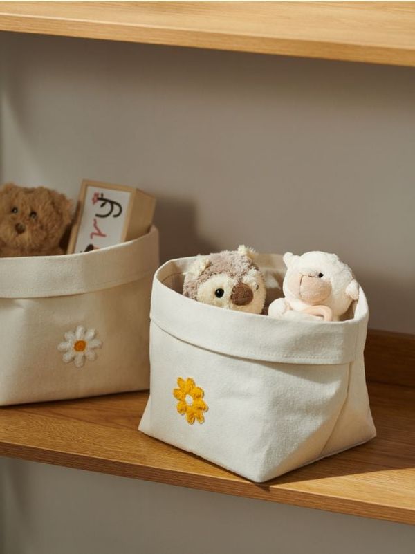 Sinsay Sinsay - Кошница за съхранение 2 pack - кремав