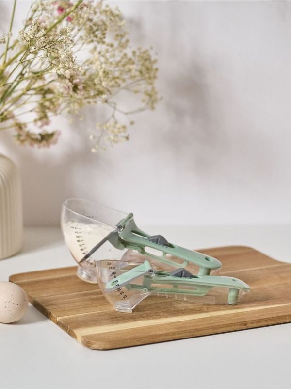 Sinsay Sinsay - Кухненска мерителна чаша 2 pack - светлозелено