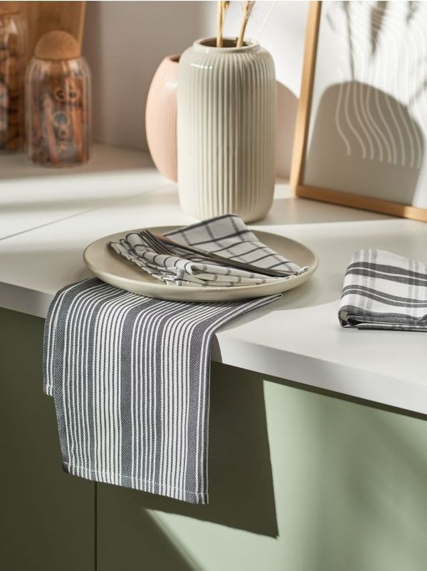 Sinsay Sinsay - Кухненски кърпи, 3 броя - бял