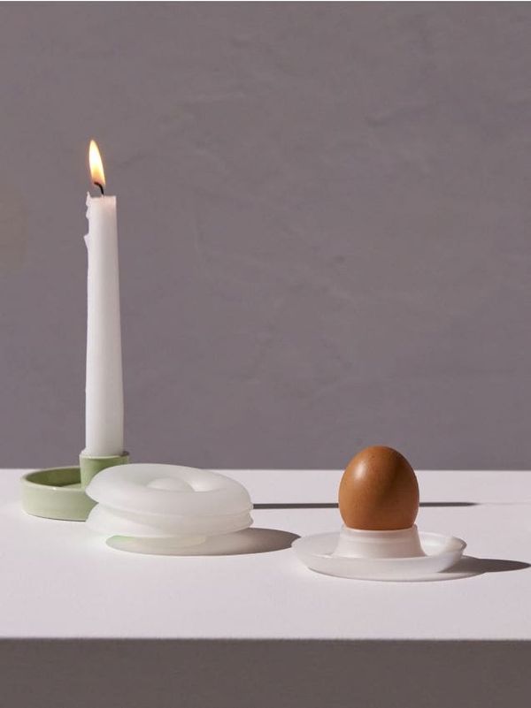 Sinsay Sinsay - Купа за яйца 4 pack - бял