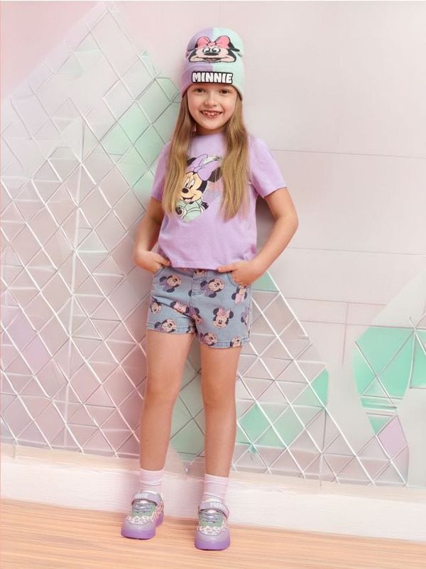 Sinsay Sinsay - Къси панталони Minnie Mouse - сини дънки