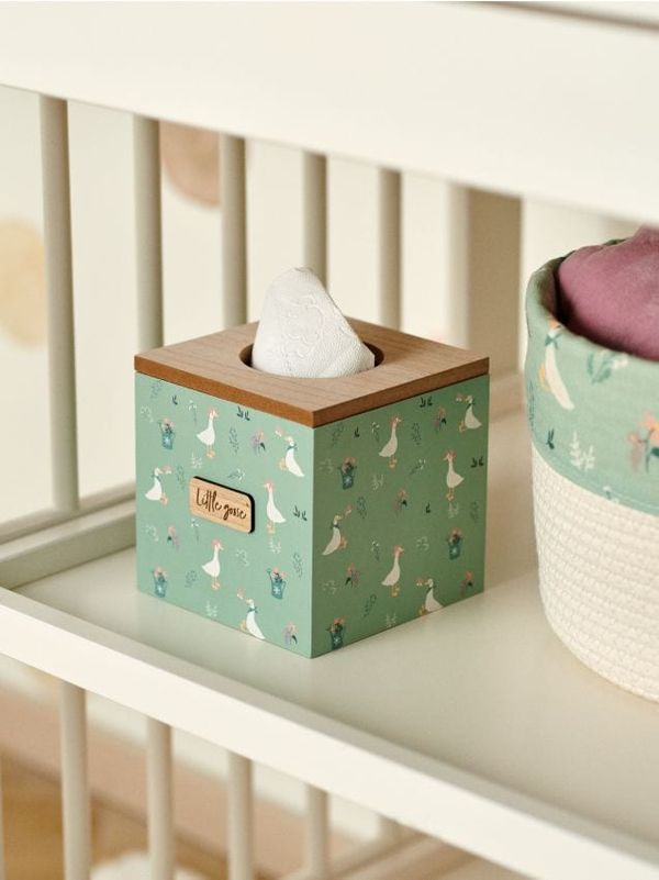 Sinsay Sinsay - Кутия за носни кърпички - бледозелено